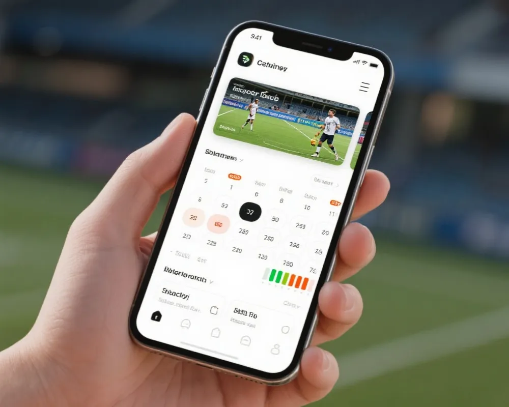 英超体育APP界面示意