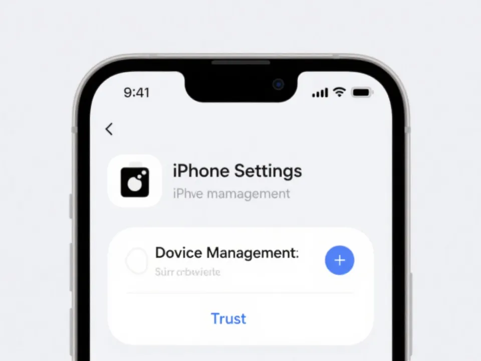 iOS 信任设置示意图